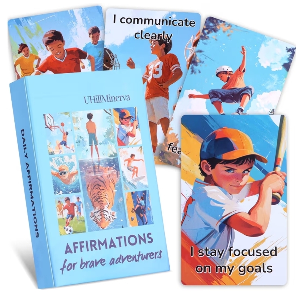 Brand New Set Of Daily Affirmations for Brave Adventurers For Kids